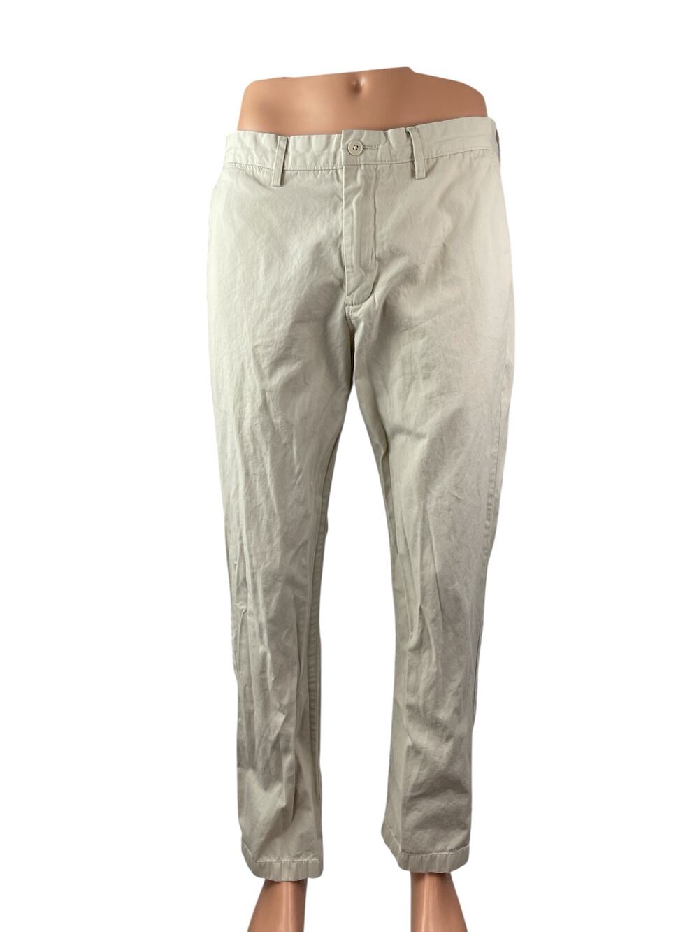 J.Crew The Sutton Men's Beige High Rise Chino Tapered Denim Jeans Pants Sz 33x32
